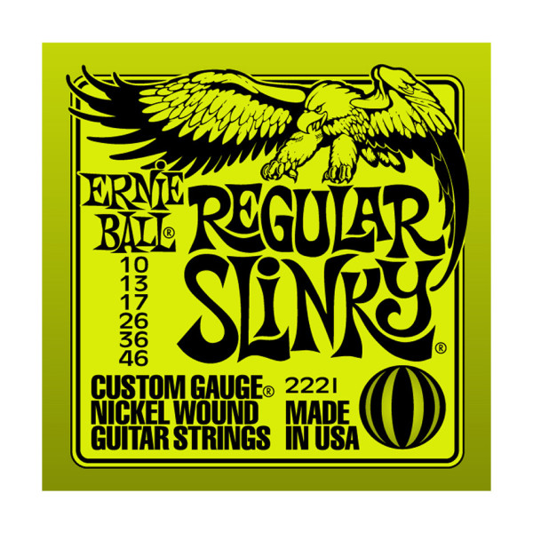 JUEGO CUERDAS ELECTRICA 10-46 ERNIE BALL SLINKY ENTORCHADA
