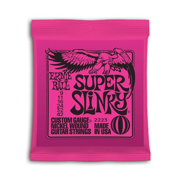 JUEGO CUERDAS ELECTRICA 09-42 ERNIE BALL SLINKY PINK