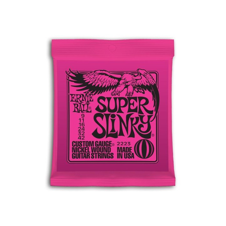 JUEGO CUERDAS ELECTRICA 09-42 ERNIE BALL SLINKY PINK