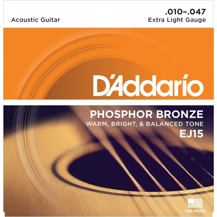 JUEGO CUERDAS ACUSTICA D'ADDARIO EJ-15
