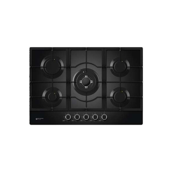 PLACA CRISTAL GAS EAS ELECTRIC 5 FUEGOS GAS BUTANO CON PARRILLAS HIERRO FUNDIDO INCLUYE KIT PARA GAS