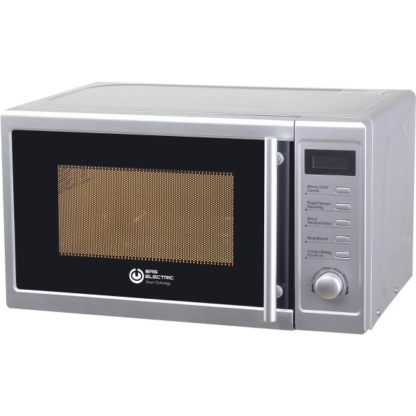 MICROONDAS 20L COLOR PLATA 700W GRILL
