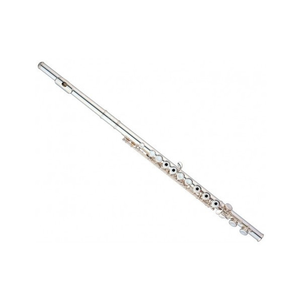 FLAUTA JUPITER PLATEADA PLATOS ABIERTOS DESALINEADOS