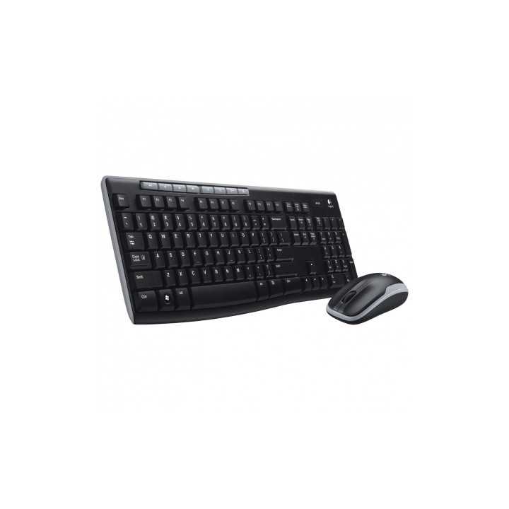 TECLADO Y RATON INALAMBRICOS LOGITECH DESKTOP MK270 2.4GHZ USB NEGRO 920-004513
