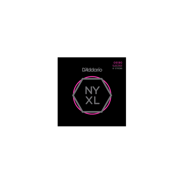JUEGO CUERDAS ELECTRICA D'ADDARIO NYXL09 PARA 8 CUERDAS 09-80