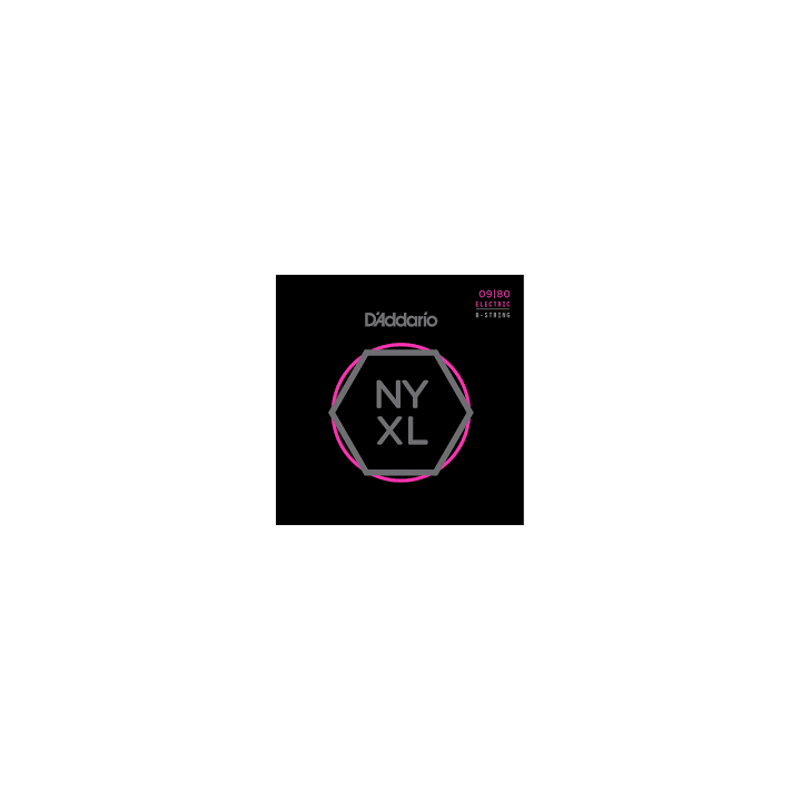 JUEGO CUERDAS ELECTRICA D'ADDARIO NYXL09 PARA 8 CUERDAS 09-80