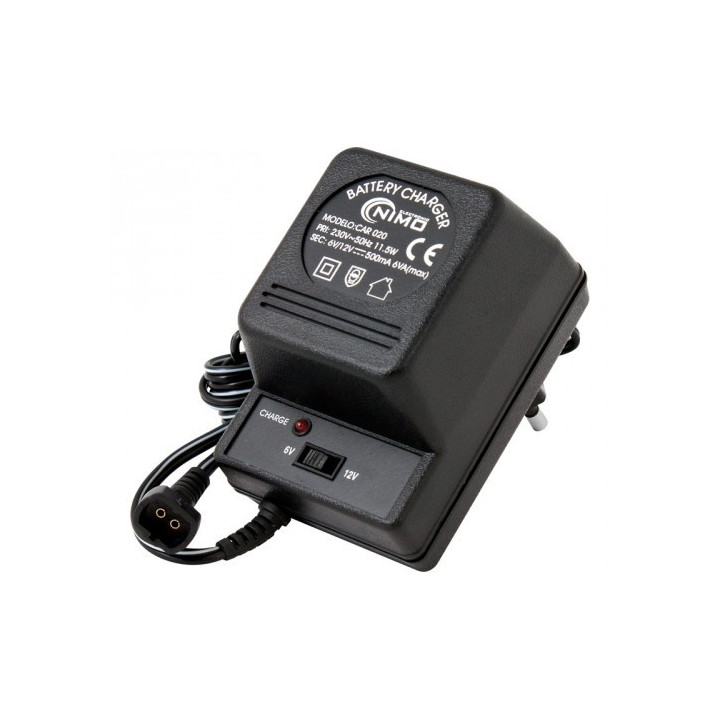 CARGADOR BATERIA PLOMO 6V-12V 0.5A