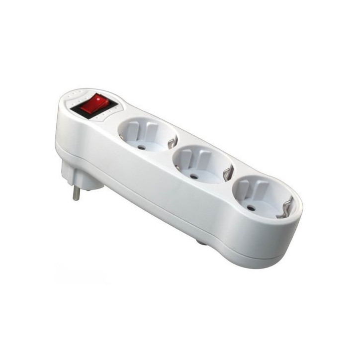 BASE SCHUKO TRIPLE C/INTERRUPTOR
