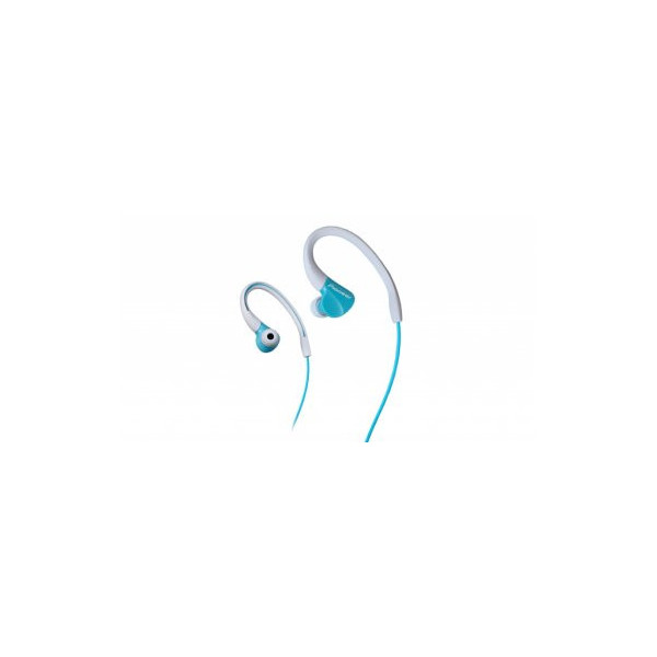 AURICULAR PIONEER PARA DEPORTE CLIP AJUSTABLE A LA OREJA COLOR AZUL Y BLANCO