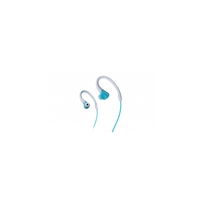 AURICULAR PIONEER PARA DEPORTE CLIP AJUSTABLE A LA OREJA COLOR AZUL Y BLANCO