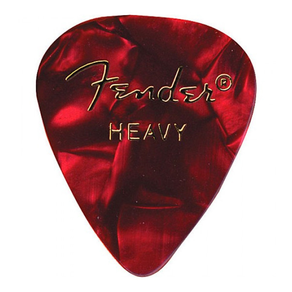 PUA FENDER351 Shape Premium Picks, , Red Moto, Heavy