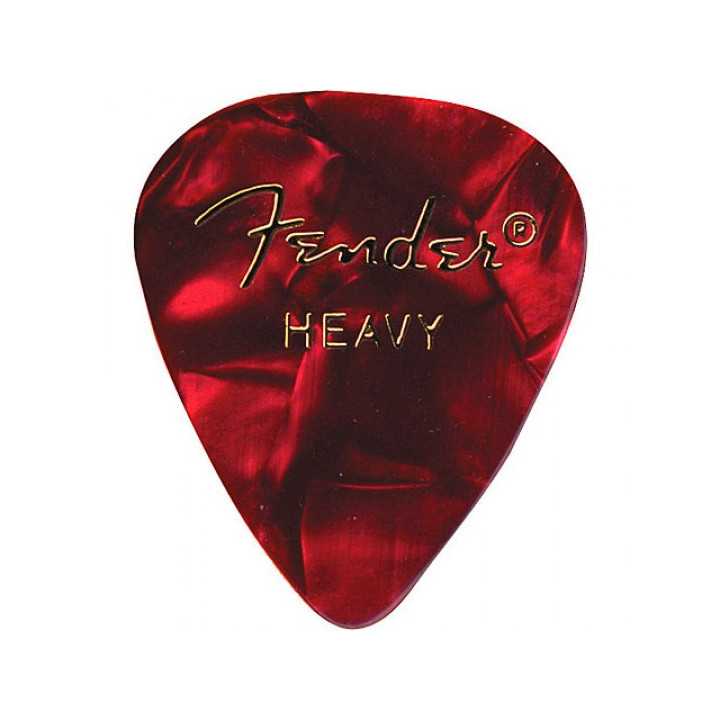 PUA FENDER351 Shape Premium Picks, , Red Moto, Heavy