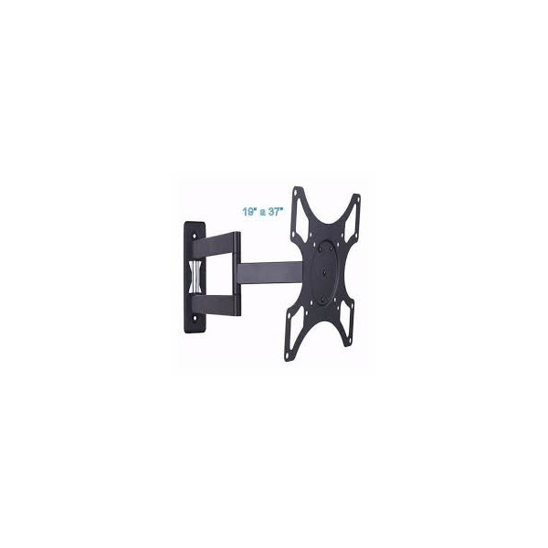 SOPORTE TV DIMELEC ARTICULADO DOBLE 13''-42'' PESO MAXIMO 20 KG. INCLINABLE COLOR NEGRO