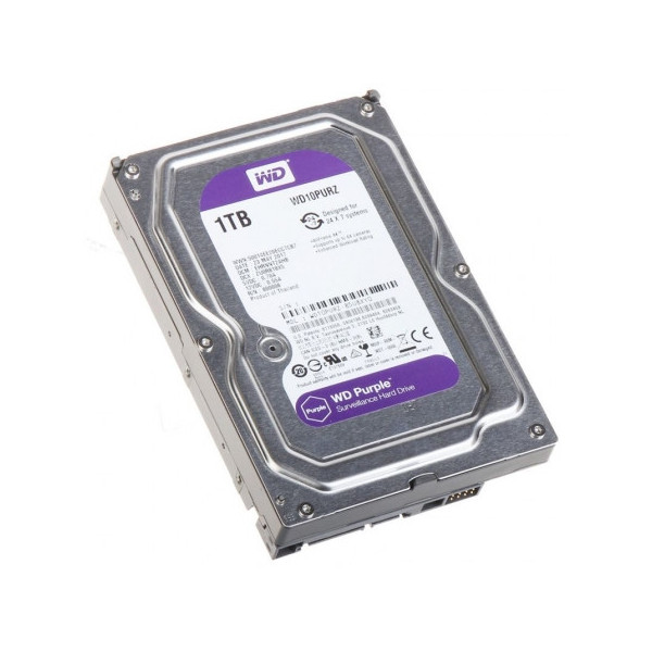 DISCO DURO INTERNO WD PURPLE WD10PURZ - 1TB - 3.5''/8.89CM - SATA3 - 64MB BUFER - 5400RMP CANON INCL