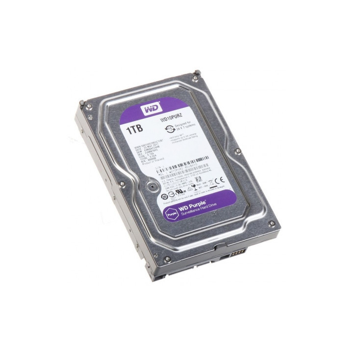 DISCO DURO INTERNO WD PURPLE WD10PURZ - 1TB - 3.5''/8.89CM - SATA3 - 64MB BUFER - 5400RMP CANON INCL