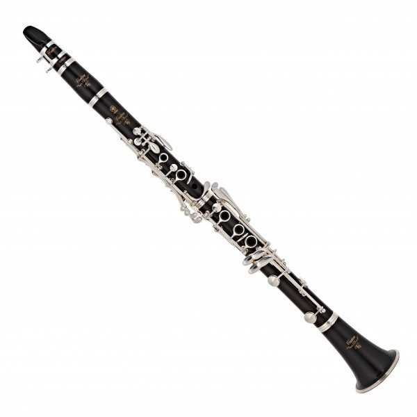 CLARINETE YAMAHA CUSTOM Sib GRANADILLA SELECCIONADA CHIMENEAS INTEGRABLES, BANO EN PLATA DE MAYOR GR