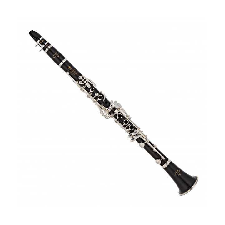CLARINETE YAMAHA CUSTOM Sib GRANADILLA SELECCIONADA CHIMENEAS INTEGRABLES, BANO EN PLATA DE MAYOR GR