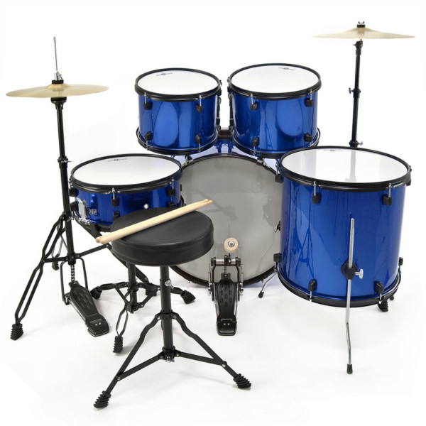 BATERIA ZAFIRO 5 PIEZAS AZUL