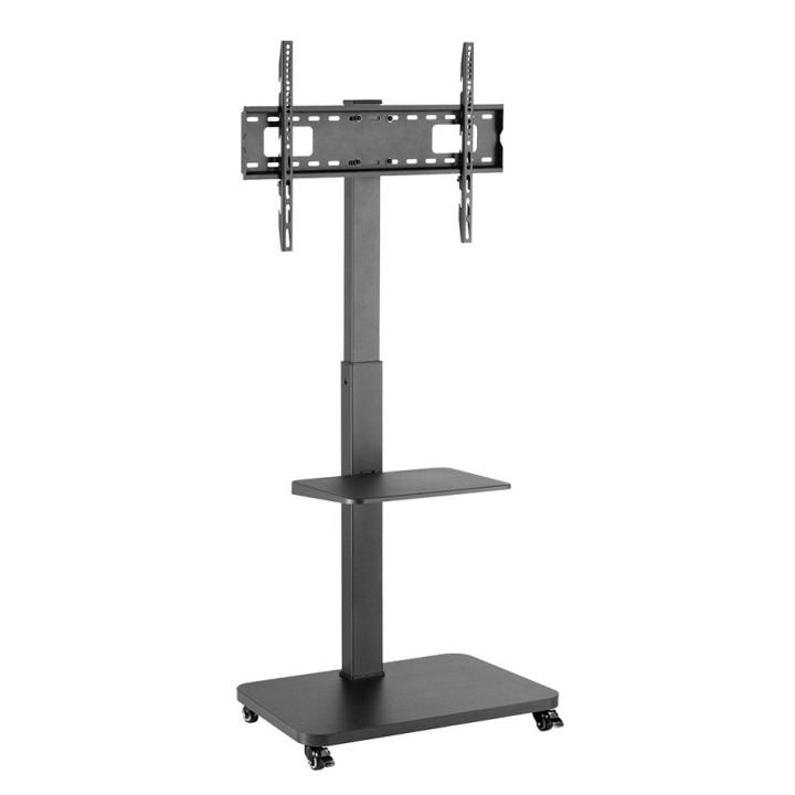 SOPORTE TV SUELO FERSAY 37-75'' CON RUEDAS COLOR NEGRO MOD. FERSAY-SOP-3775
