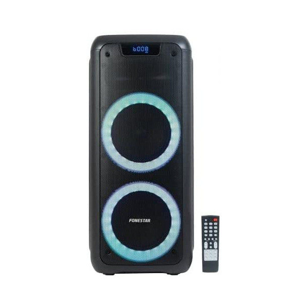 ALTAVOZ PORTATIL FONESTAR PARTY-DUO CON BLUETOOTH/RADIO/USB/MICROSD LUCES POTENCIA 100W