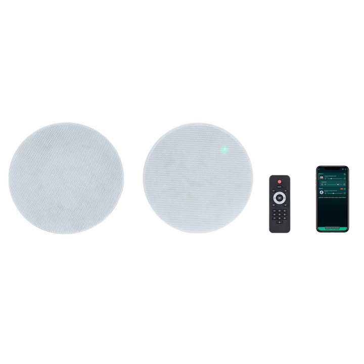 PAREJA DE ALTAVOCES CON WIFI MULTIROOM FONESTAR 2x20W RMS CON MANDO A DISTANCIA Y APP MOD. KS-07WIFI