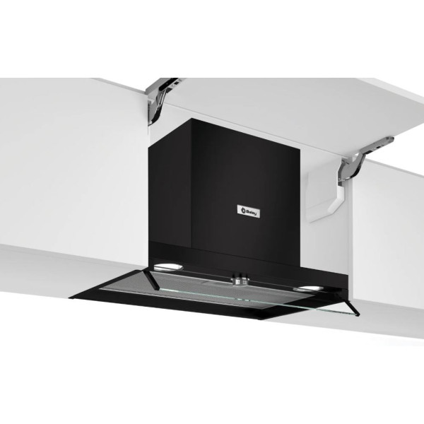 CAMPANA DECORATIVA INTEGRABLE 60CM. 620 m3/H CLASE A COLOR NEGRA  MOD.3BD866MN