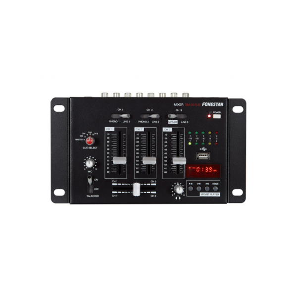 MESA DE MEZCLAS FONESTAR 3 CANALES CON USB Y BLUETOOTH