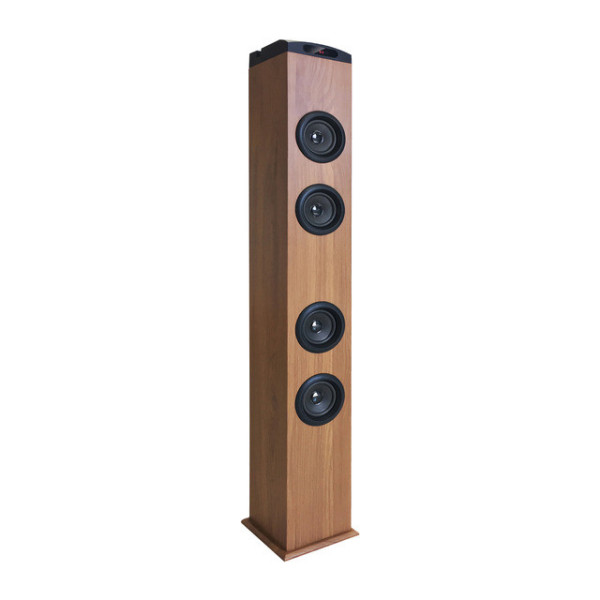 ALTAVOZ TORRE DAEWOO BLUETOOTH, RADIO FM, USB, SD Y AUXILIAR 40W COLOR MADERA