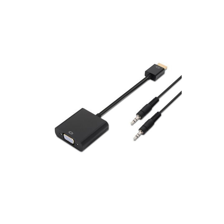 Adaptador Aisens A122-0126/ HDMI Macho - VGA Hembra/ Jack 3.5 Hembra