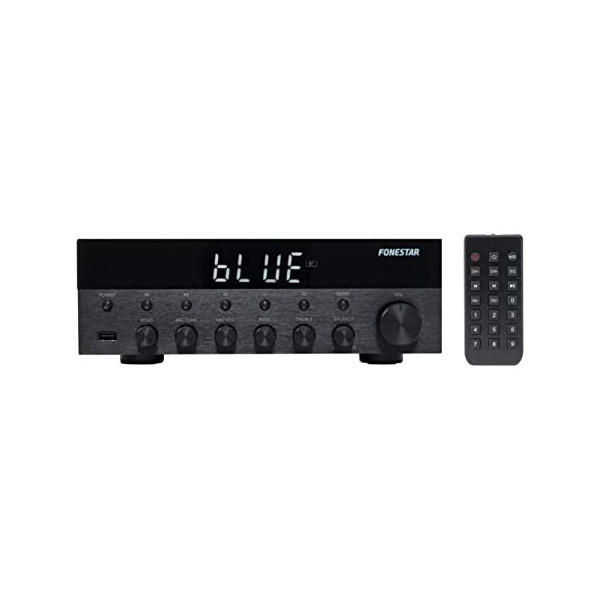 AMPLIFICADOR ESTEREO FONESTAR AS-1515 15 15W RMS BLUETOOTH, USB, SD, MP3 Y RADIO