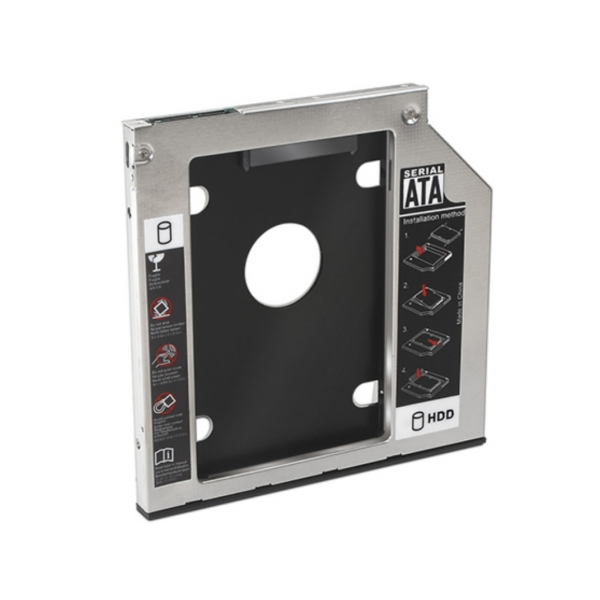 ADAPTADOR PARA PORTATIL NANOCABLE 10.99.0102 - PARA SUSTITUIR DVD DE 12.7MM POR HD/SSD DE 2.5''/6.35