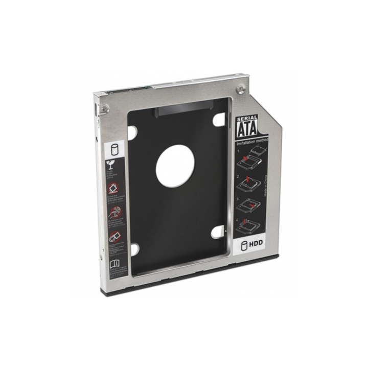 ADAPTADOR PARA PORTATIL NANOCABLE 10.99.0102 - PARA SUSTITUIR DVD DE 12.7MM POR HD/SSD DE 2.5''/6.35