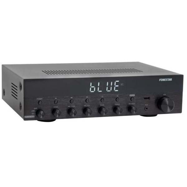 AMPLIFICADOR ESTEREO FONESTAR AS-3030 30 30W RMS BLUETOOTH, USB, SD, MP3 Y RADIO