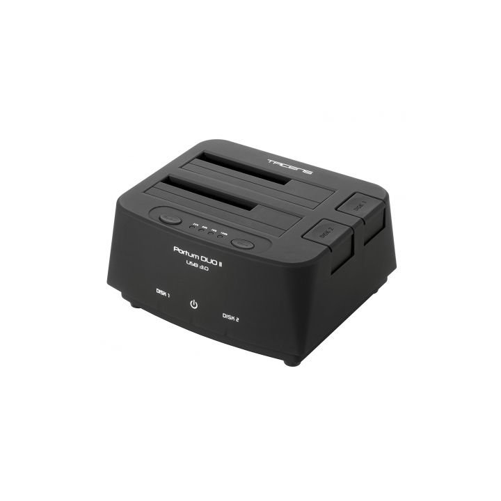 DOCKING STATION TACENS PORTUM DUO PARA 2 DISCOS DUROS SATA 2.5'' / 6.35CM 3.5'' / 8.89CM HASTA 3TB U