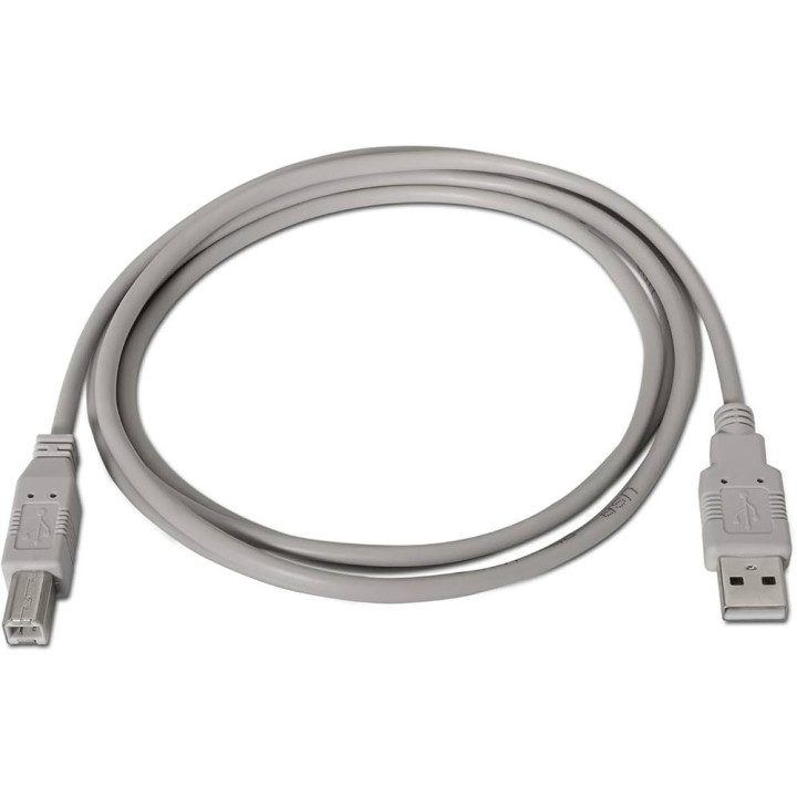 CABLE USB IMPRESORA AISENS A101-0002 - TIPO A MACHO-TIPO B MACHO - 1.8M - BEIGE