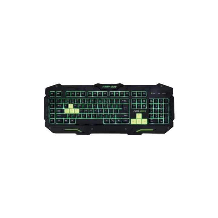TECLADO GAMING KEEP-OUT RETROILUMINADO EN 7 COLORES 8 TECLAS GAMING 12 TECLAS MULTIMEDIA 3 PERFILES