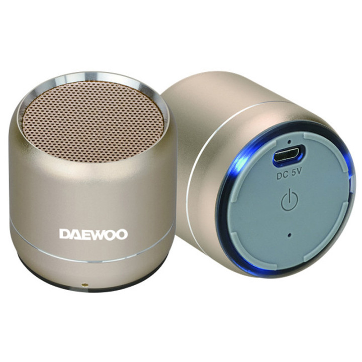 ALTAVOZ PORTATIL BLUETOOTH DAEWOO DUO SILVER PLATA