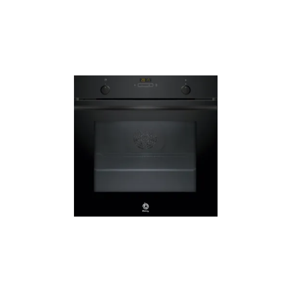 HORNO MULTIFUNCION BALAY  SERIE CRISTAL 7 FUNCIONES CON RAILES TELESCOPICOS COLOR NEGRO MOD:3HB5131N