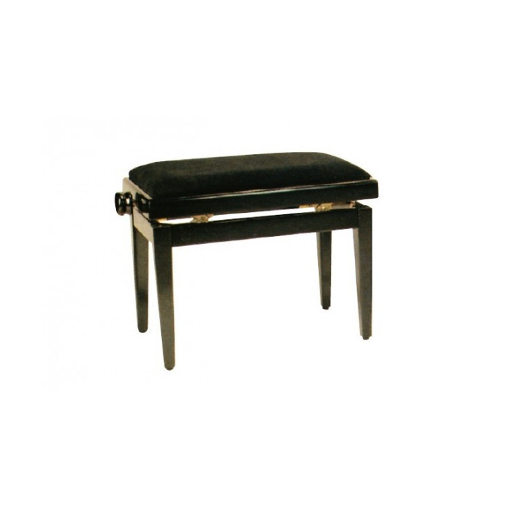 BANQUETA PIANO REGULABLE NEGRO BRILLO