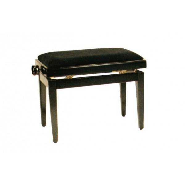 BANQUETA PIANO JINBAO REGULABLE NEGRO MATE