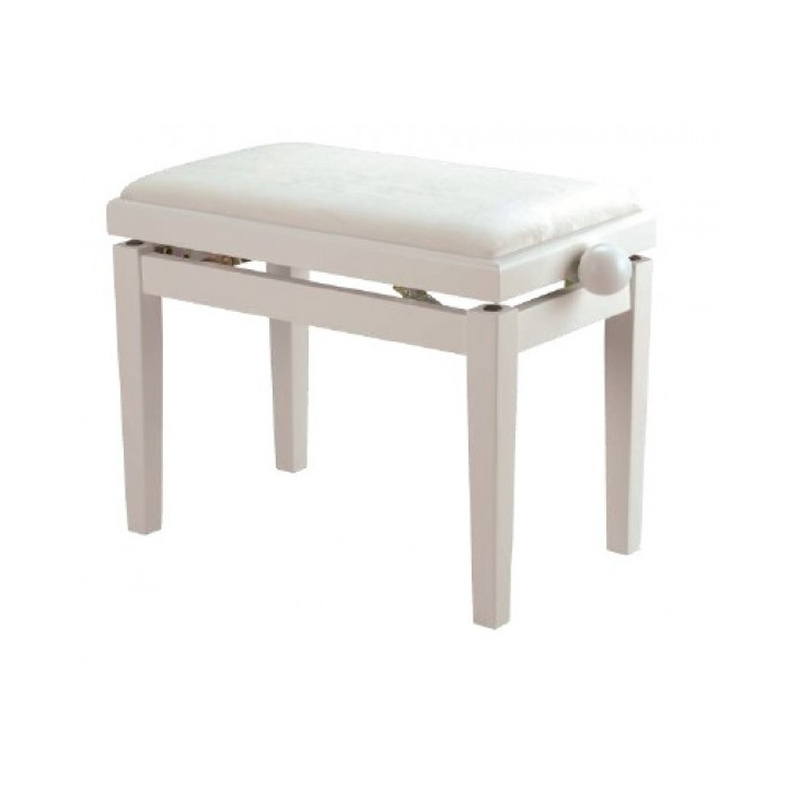 BANQUETA PIANO JINBAO REGULABLE BLANCO MATE