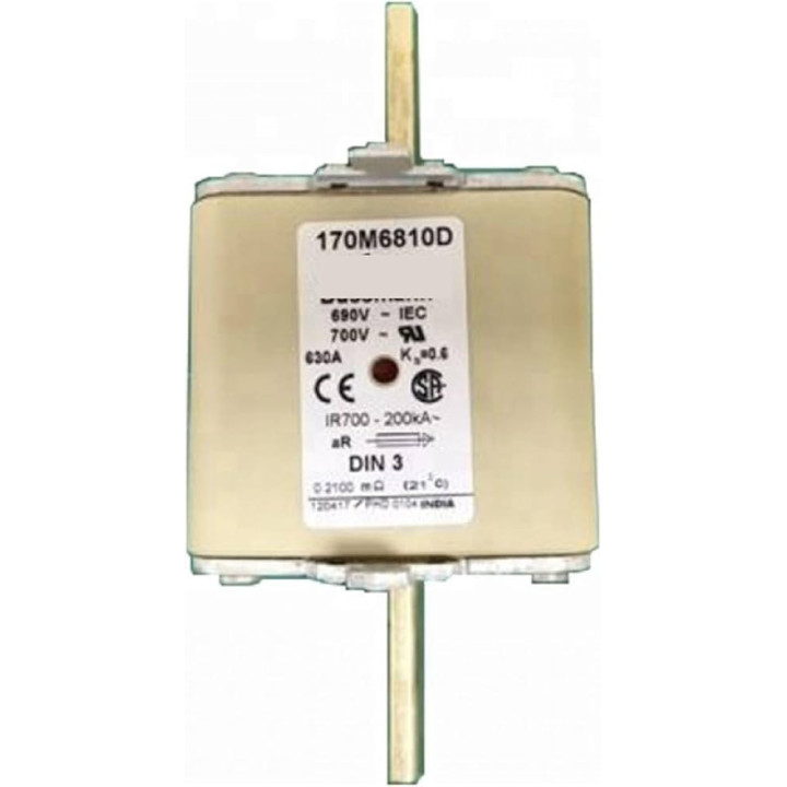 Fusible Cooper Bussmann 630A 690VAR DIN 3 HSDNH