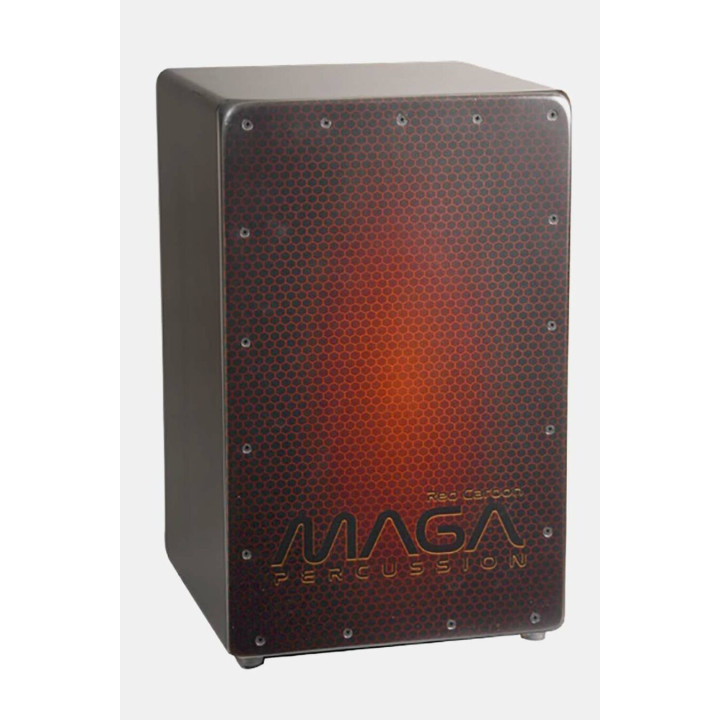 CAJON MAGA PERCURSION TAPA DE FIBRA DE CARBONO ROJA  MOD:MP-RED-CARBON