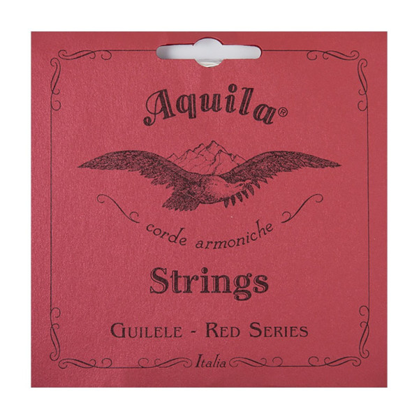 JUEGO CUERDA GUITALELE AQUILA SERIE ROJA