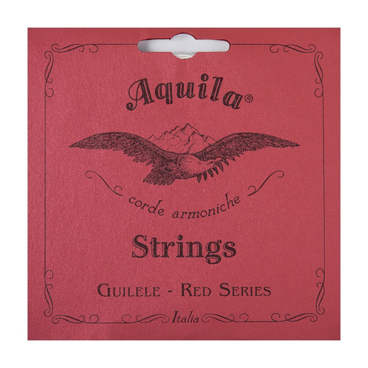 JUEGO CUERDA GUITALELE AQUILA SERIE ROJA