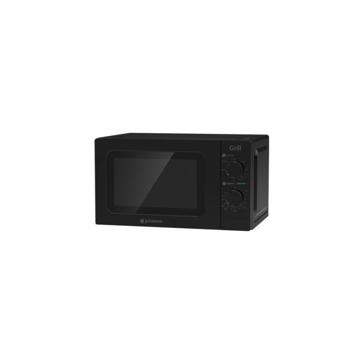 MICROONDAS SOBREMESA CON GRILL JOHNSON 20 LITROS 700W GRILL 1000W COLOR NEGRO MOD. JOMI20GN