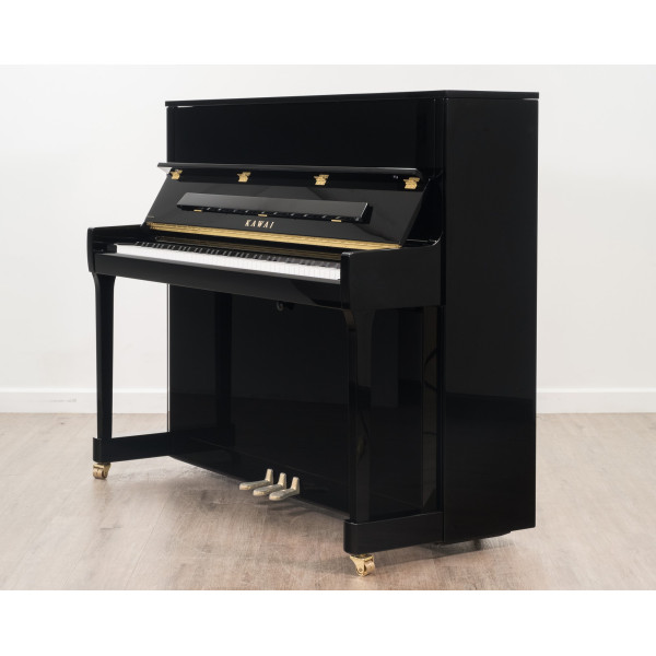 PIANO VERTICAL KAWAI K 300, NEGRO PULIDO (GAMA ESTUDIO)