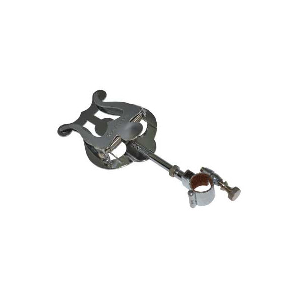 ATRIL TROMPETA SAMBA PLATEADO CON ARGOLLA 14mm