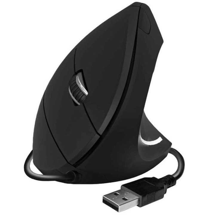 RATON ERGONOMICO SUBBLIM GLIDE VERTICAL ERGO WIRED/ HASTA 1600DPI/NEGRO MOD:SUBMO-EDGVU01