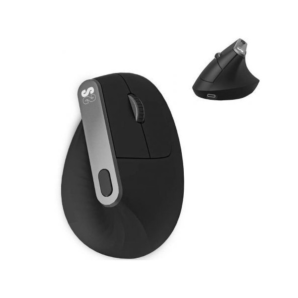 Raton Ergonomico Inalambrico por Bluetooth/ 2.4GHz Subblim Nature Vertical Ergo Dual Battery/ Bateri